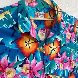 ❣️sold❣️Hilo Hattie 4XL Hawaiian Shirt: 💯 KENERGY Tropical Floral Beach Motif